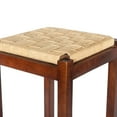 thumbnail image 6 of The Urban Port Mango Wood Barstool with Rope Weaved Seat, Brown, 6 of 10