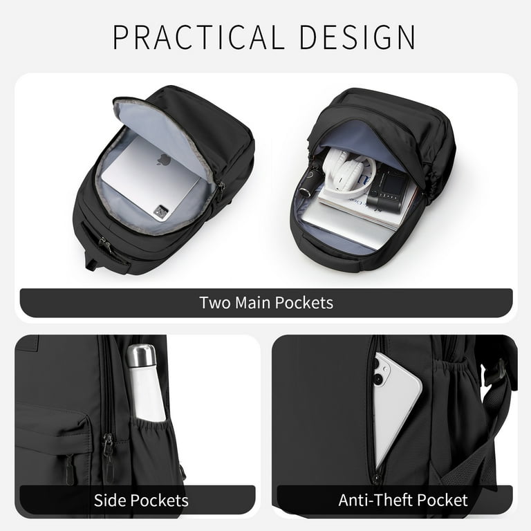 BJLFS School Backpack Womens College Rucksack Lightweight School Bag Water Resistant Casual Travel Daypack College Secondary School Bags for Students BJLFS School Backpack Womens College Rucksack Lightweight School Bag Water Resistant Casual Travel Daypack College Secondary School Bags for Students