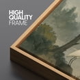thumbnail image 5 of Large Framed Canvas Print Japanese Style Landscape Wall Art Japandi Decorative for Living room Bedroom - 60"x20" Natural Frame, 5 of 7