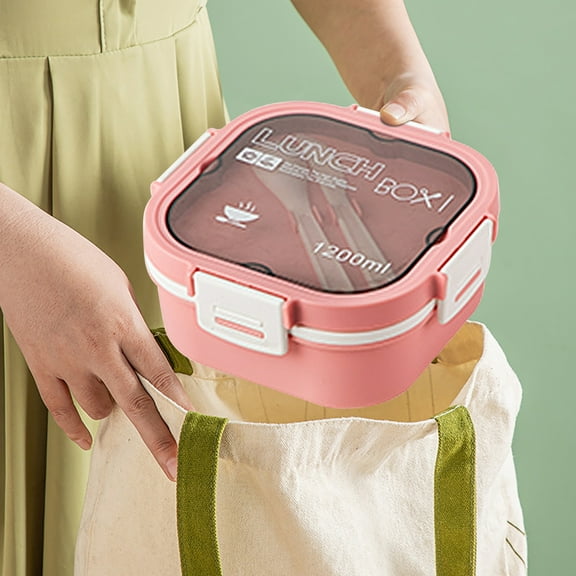 BCZHQQ Salad Lunch Container,Plastic Salad Lunch Container Portable Microwave Safe Anti Overflow for Office Workers