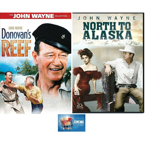 John Wayne Comedy Action Double Feature NORTH TO ALASKA & DONOVAN'S REEF 2 DVD Includes Bonus Movie Art Card