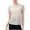 Beige, variant on Women's Casual Solid Color round Neck Hooded Summer Top for Dressy Short Sleeved Blouse T Blouse