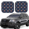 thumbnail image 2 of Picia Hedgehog And Snail 2 Piece Car Windshield Sun Shade Foldable | Foldable Sun Shield for Front Window Blocks UV Rays and Keeps Your Vehicle Cool-Large, 2 of 7