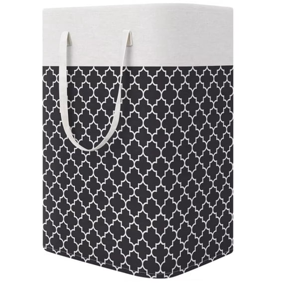 1-Pack 100L Large Collapsible Laundry Hamper, Freestanding Waterproof Laundry Basket w/ Handles, Foldable Clothes Hamper for Bedroom Bathroom Dorm TIKA