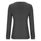 thumbnail image 5 of ICHUANYI Clearance Women's Casual Color Buttons Long Sleeve V-Neck Loose Shirt Blouse(Dark Gray, M) ICHUANYI WER2023081506100, 5 of 5