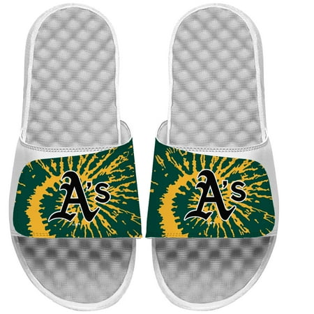 

Youth ISlide White Oakland Athletics Tie Dye Slide Sandals