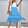 thumbnail image 2 of Ladies Summer Tops Impreso sin Mangas Cuello Redondo Vestido Casual para el Uso Diario Y Casual, 2 of 5