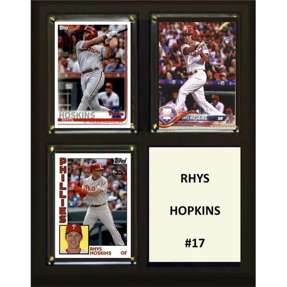 C&I Objets de Collection 810HOSKINS 8 x 10 Po NHL Rhys Hoskins Arizona Coyotes Plaque de Trois Cartes