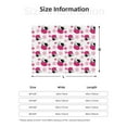 thumbnail image 2 of Throw Blanket for Couch, Cartoon Cute Cow Flower White Super Soft Fuzzy Comfy Warm Throw Blanket, Cuteness Lightweight Cozy Plush Flannel Blanket & Throws for Sofa and Bed All Season, 2 of 5