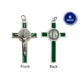 thumbnail image 6 of Saint Benedict Crucifix with colors enamel accented 2.0", 6 of 6