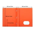 thumbnail image 2 of HOMEIORA Plastic Folders with Pockets and Prongs, Plastic School Supplies Folders, Letter Size, 6 Pack - Multicolor, 2 of 8