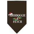thumbnail image 1 of Aberdoggie Christmas Screen Print Bandana Cocoa Small, 1 of 1