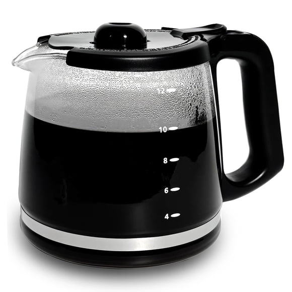 Jarra de caf&eacute; de vidrio de repuesto de 12 tazas compatible con cafeteras Mr. Coffee de las series LMX, TP, MMX y MSX