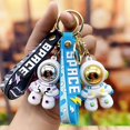 thumbnail image 2 of CNKOO Keychain Car Key Ring Cartoon Delicate Craftsmanship Multiple Use Eye-catching Multifunctional Bag Decor Attractive Lovely Astronaut Keychain Pendant Bag Accessory, 2 of 6