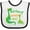 White and Black, variant on Inktastic My Nanny Loves Me Grandson Dinosaur Boys Baby Bib