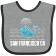 thumbnail image 3 of Inktastic San Francisco California Whale Watching Boys or Girls Baby Bib, 3 of 4