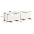 thumbnail image 2 of Raffle Pinker Metal Storage Cabinets 2-Door,Accent Steel Locker Freestanding Storage Organizer for Kitchen,Home,Garage,White, 2 of 7