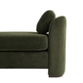 thumbnail image 4 of Christopher Knight Home 53.2" Modern Velvet Upholstered Bench with Pillows, Wooden Legs, Olive Green, 4 of 12