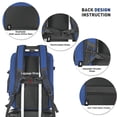 thumbnail image 6 of Smicure Travel carry on Backpack Laptop Business 17.5 Inch Business Anti Theft Slim Sturdy College School Computer Bag.(Dark Blue), 6 of 8