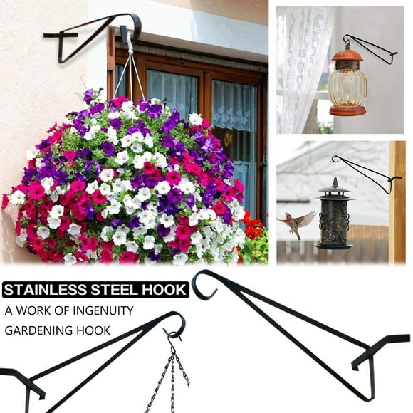 Decorative Hook For Flowerpot Metal Wall Bracket For Concrete Column Shower Cat Hair Catcher Outdoor Bathroom Hooks Quilt Wall Hangers 36 Inches