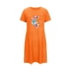 thumbnail image 5 of Camisón corto de talla grande para mujer, camisón de manga corta con estampado de pecho a la moda, camisón para mujer, 5 of 7