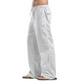 thumbnail image 2 of Faithtur Women´s Drawstring Pants, Summer Elastic Waist Solid Color Loose Lounge Pants with Pockets, 2 of 6