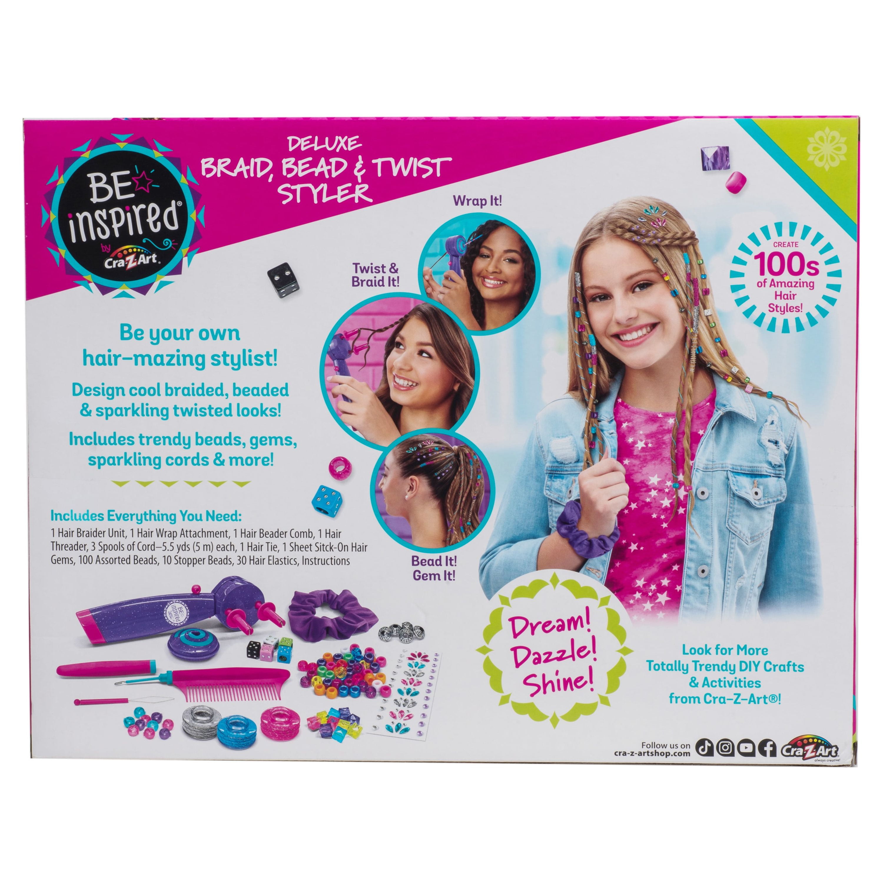 Cra-Z-Art New Be Inspired Deluxe Braid, Bead & Twist Hair Cra-Z-Art New Be Inspired Deluxe Braid, Bead & Twist Hair