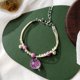 thumbnail image 2 of combina con todo, flor de durazno, miel, pulsera de perlas, literatura y arte femenino, estudiantes de Mori, adornos florales, aliento de bebé púrpura (tipo campana), uno, 2 of 2