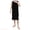 Black, variant on Comfy Nightwear Mens Nightgown Night Shirt For Sleeping Short Sleeve Nightgown Big And Tall Loose Kaftan Sleepwear Gray