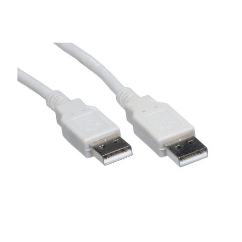 USB 2.0 A Male to A Male 15FT Cable White