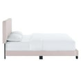 thumbnail image 5 of Modway Celine Channel Tufted Performance Velvet King Platform Bed in Pink, 5 of 8