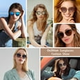 thumbnail image 7 of OuShiun Retro Vintage Cat Eye Sunglasses Women Driving Sun Glasses Anti Glare UV400 Protection Classic Round Sunglass, 7 of 7