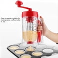 thumbnail image 2 of Dispensador de Masa para Cupcakes, Panqueques, Pasteles, Crema, 900 Ml, Embudo, Medidora, 2 of 5