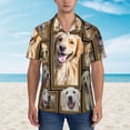 thumbnail image 4 of Golden Retriever Dog Hawaiian Shirts For Men, Summer Short-Sleeve Relaxed-Fit Button-Down Shirts 3x-Large, 4 of 9