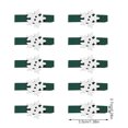 thumbnail image 4 of Wosthever 10 Uds. De Clips de para Navidad, adornos navideños DIY, decoración de fiesta de año nuevo, Clip de pared de fotos, Kits de decoración para fiestas Pinza verde+flor blanca, 4 of 6