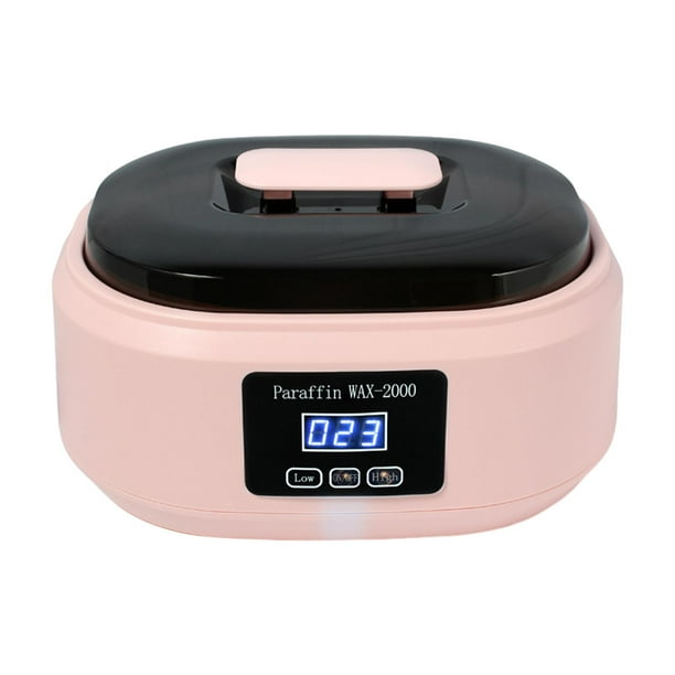 Máquina de cera caliente manual, baño de parafina, fusión rápida de cera en 20 minutos, fundidor de cera de parafina rosa