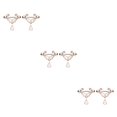 thumbnail image 1 of Minnieouse Anillo de pezones falso de moda Joyas de pedante resistentes al desgaste cómodas y convenientes para vestirse de oro rosa Type1 NO1, 1 of 6