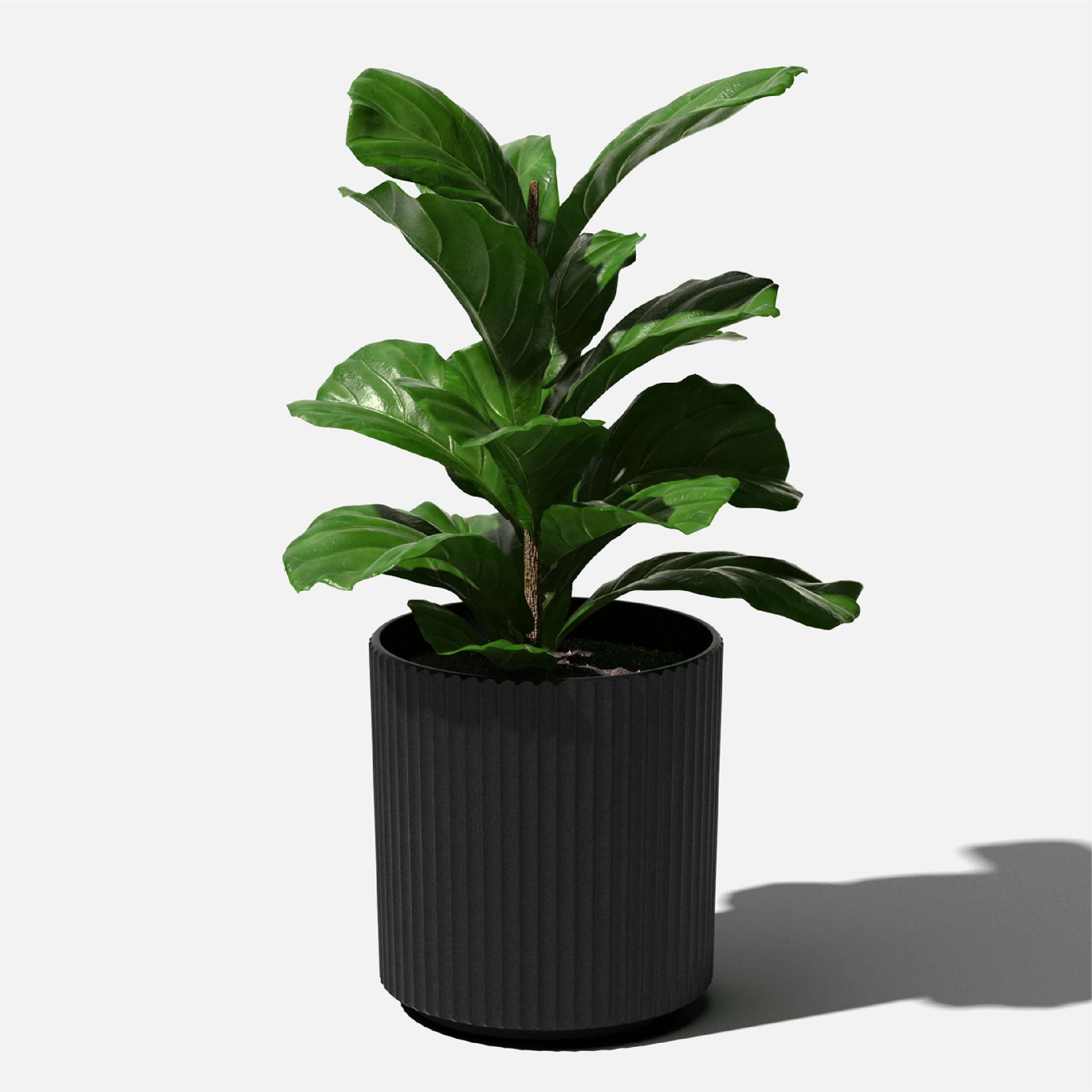 Sunside by Veradek Ripple 16' Planter Black