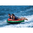 thumbnail image 3 of Solstice Inflatable 2 Rider Watermelon Towable Tube Float Raft, Multicolor, one Size, 3 of 5