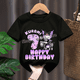 thumbnail image 3 of Camisetas Kuromi, ropa para niñas, camisetas kawaii con números del 1 al 10, ropa para fiestas de cumpleaños, ropa para niños, camisetas de verano de manga corta, regalo, 3 of 5