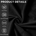thumbnail image 4 of 3 Pcs L Shaped Couch Covers for Sectional Corner Sofa Stretch 5 Seat Washable Corner Sofa Slipcover Sectional Couch Protector for Living Room(Black,Milk Silk), 4 of 14