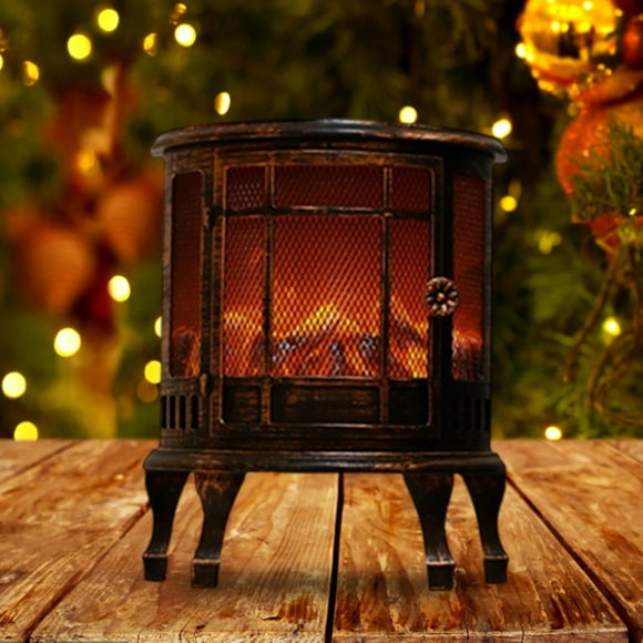 Runquan Fireplace Lantern Furnace Shape Fireplace Light for Bar Decor Indoor Outdoor