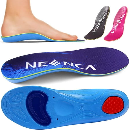 

NEENCA Professional Shoe Insoles Orthotic High Arch Support Insoles Comfort Gel Work Boot Insert for Flat Feet Plantar Fasciitis Feet Pain Relief Heel Spur Pain Over Pronation for Men and Women