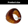 thumbnail image 5 of AOOOWER Unique Brown Resin Ring Jewelry Trendy Brown Resin Ring Crafted For Individualistic Style And Simplistic Elegances, 5 of 10