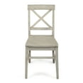 thumbnail image 4 of GDF Studio Earnest Farmhouse Acacia Wood Dining Chairs, Set of 2, Light Gray Wash, 4 of 6
