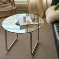 thumbnail image 5 of TesNus 24" Round Glass Table Top, Clear 1/4" Thick Tempered Glass with Pencil Polished Edge, 5 of 8