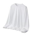 thumbnail image 2 of BADHUB Men's Big and Tall Sweatshirts Casual Long Sleeve Crewneck Activewear Basic Pullover White 2XL, 2 of 3
