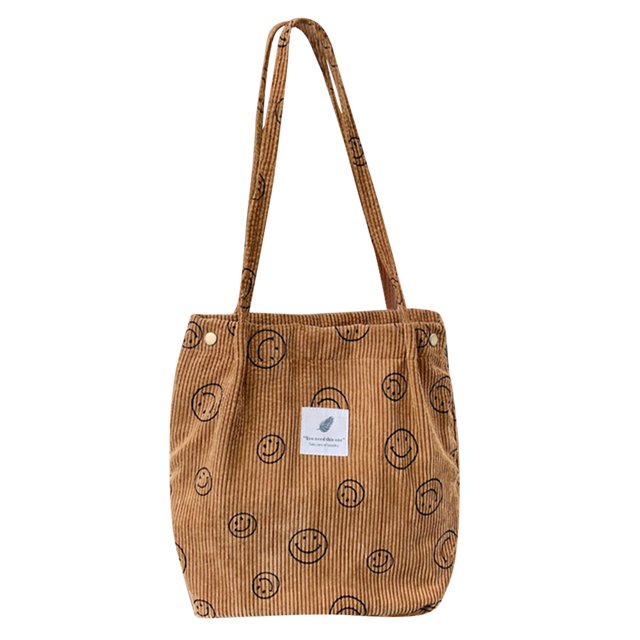 Bolso Monedero Tote Pana Estética S Retro Gran Capacidad para Colegialas