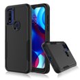 thumbnail image 3 of eBizWare Case for Motorola Moto G Pure, Moto G Power 2022 Rugged Phone Case, Military Grade 2 in1 Hybrid Heavy-Duty Rubber Shockproof Protective Slim TPU Cover (Black), 3 of 6