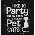 thumbnail image 2 of Cat Loving Introverts Funny Party Tank Top Tee Shirt Women Brisco Brands S, 2 of 5